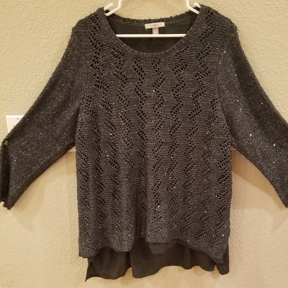 Sparkly Dress Barn Winter Sweater